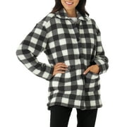 Lee Women's Fleece Button Down Long Sleeve Chore Jacket