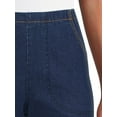 thumbnail image 3 of RealSize Women's 2-Pocket Pull On Stretch Shorts, Available in Petite Sizing, 3 of 4