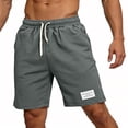 thumbnail image 4 of Aimik Mens Casual Shorts Elastic Waist Bottom Patch Mens Lounge Shorts Summer Soft Comfort Shorts for Home or Weekend, 4 of 5