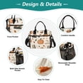 thumbnail image 3 of FORMRS Insulated Lunch Bag Unisex Large Capacity with Shoulder Strap, Beige Fall Leaves, 3 of 6