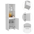 thumbnail image 3 of Atlin Designs Armoire Moderne en Bois pour Cuisine en Blanc, 3 of 6