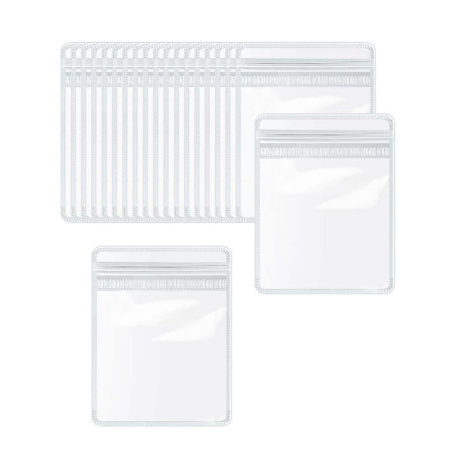 Bolsa de almacenamiento de joyas Yinane 20 piezas PVC Claro