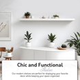 thumbnail image 2 of InPlace Durable Shelf with Invisible Brackets - Easy to Install & Remove Deep Floating Shelves for Wall - Infant MDF Wall Shelf f, 2 of 8