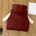 thumbnail image 7 of IVEYRTF Kids Sleeveless Vests Puffer Jacket Winter Warm Coat for Boys Girls Children Lightweight Cold Weather Outerwear Sleeveless Top with Pockets(Wine,9-10 Years), 7 of 7
