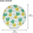 thumbnail image 4 of SKYSONIC Pineapple Tropical Round Tablecloth 60In,Table Cover Water Resistant Spill Proof Large Table Cover for Indoor & Outdoor Family Gathering Dinner, Hotel, BBQ, 4 of 7