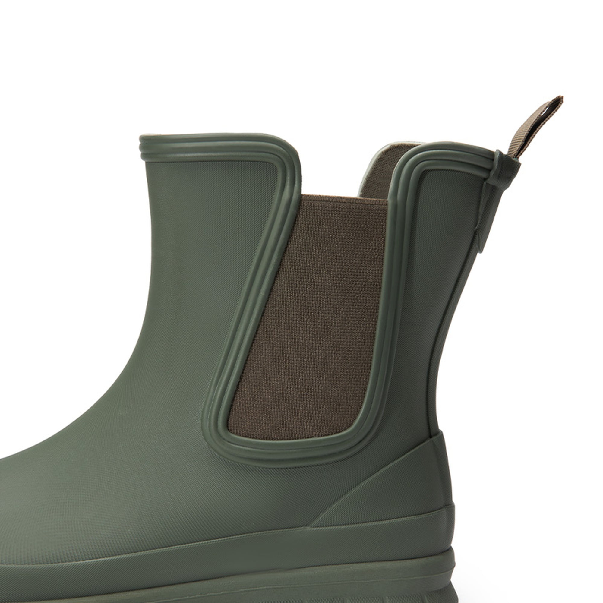 DREAM PAIRS Women's Waterproof Chelsea Rain Boots, Slip-Resistant Ankle Rubber Boots for Outdoor Wear