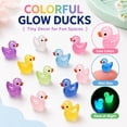thumbnail image 7 of 50pcs Luminous Mini Resin Ducks, Tiny Animals Bulk Glow in The Dark Small Plastic Miniature Ducks Figures for Dollhouse Decor Micro Garden Home Landscape Aquarium Craft Gifts Party Favors Toys, 7 of 7