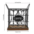 thumbnail image 3 of Base en Bois Grande Capacité Support de Dosettes de Café Élégant et Robuste Multifonctionnel pour le Rangement, 3 of 6