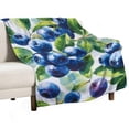 thumbnail image 4 of RKSupls Christmas Throw Blanket,Soft Warm Fannel Blueberry Pattern Blankets Gift for Home Bed Sofa Couch Decor,60x80 in, 4 of 9