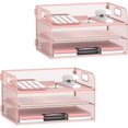 thumbnail image 1 of Paper Organizer with Pen Holders Mesh Letter Tray with Handle Paper Tray Organizer for A Files, 1 of 6