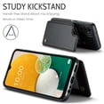 thumbnail image 3 of for Samsung Galaxy A13 5G Premium PU Leather Back Case, Multiple Card Slots Design, Double Magnetic Clasp Study Kickstand RFID Blocking Classic Phone Cover for Samsung Galaxy A13 5G, Black, 3 of 9