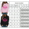 thumbnail image 3 of Sweatshirt Décontracté à Col Rond Thème Barbie Unisexe Rose Tendance Imprimé Manches Longues, 3 of 3
