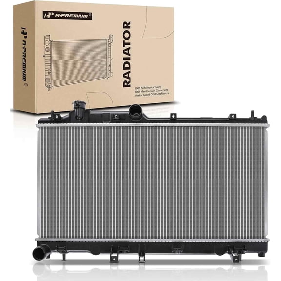 A-Premium Engine Coolant Radiator Assembly Compatible with Subaru Outback Legacy 2010-2014 H4 2.5L, WRX 2015-2020 H4 2.0L, Manual Transmission, Replace# 45119VA000
