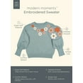 thumbnail image 5 of Modern Moments by Gerber Toddler Girl Sweater with Embroidery, Sizes 12 Months - 5T, 5 of 6