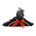 thumbnail image 3 of Nicky Bigs Novelties Adult Womens Deluxe Buccaneer Lady Pirate Hat With Feather Costume Accessory, 3 of 6