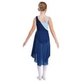 thumbnail image 2 of Oyolan Robe de Ballet Sans Manches à Sequins Scintillants pour Filles Vêtements de Danse Performance Bleu Marine 14, 2 of 7