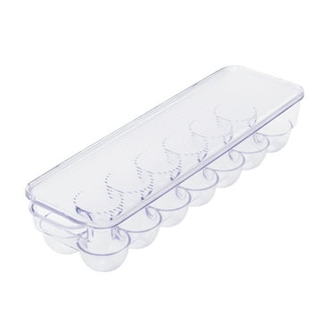 Mainstays Clear Plastic Egg Holder for Refrigerator (Holds 14 Eggs)