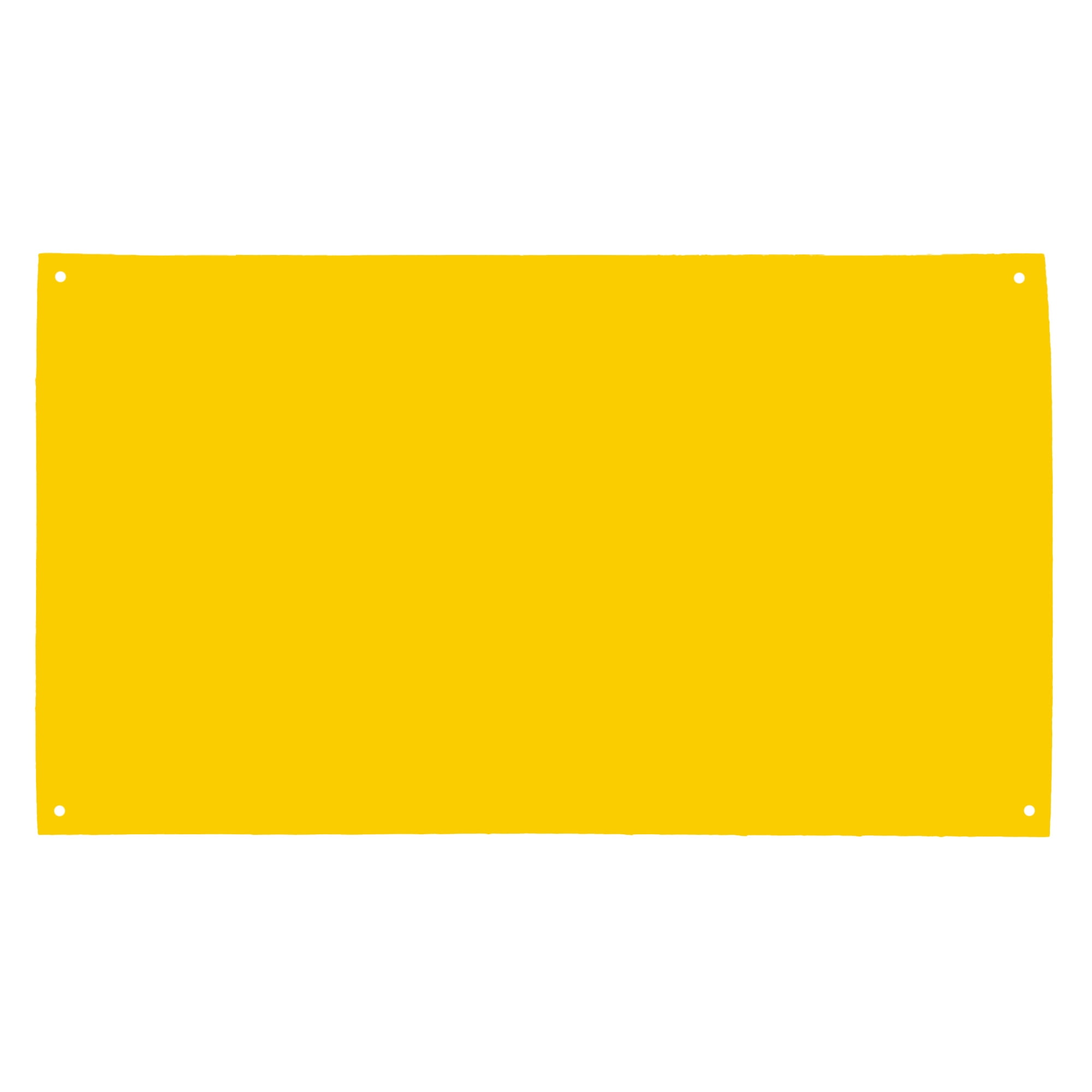 HY-KO 8 x 14 inch Plastic No Trespassing Sign, Bright Yellow, 1 Each