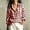 02 Red, variant on Striped Button Down Shirts for Women Loose Fit Long Sleeve Lapel Collared Pullover Office Casual Tunic Tops for Everyday Wear