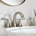 thumbnail image 2 of Vinnova Beverly 8" Two Handle Widespread Bathroom Faucet in Nickel, 2 of 5