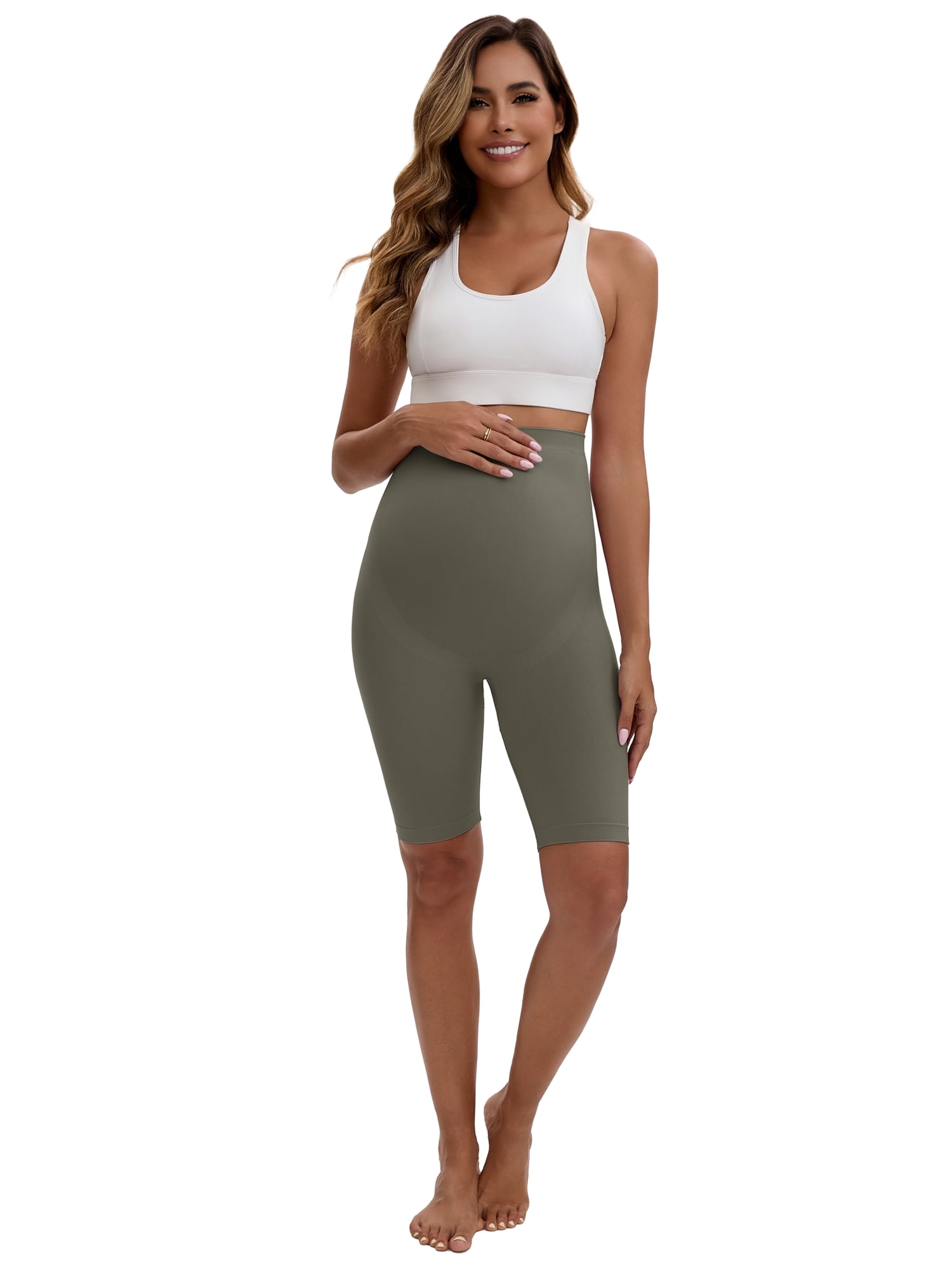 Unique Bargains Women's Maternity Thigh Slimmers Butt Lifter Control Panties XL Gray