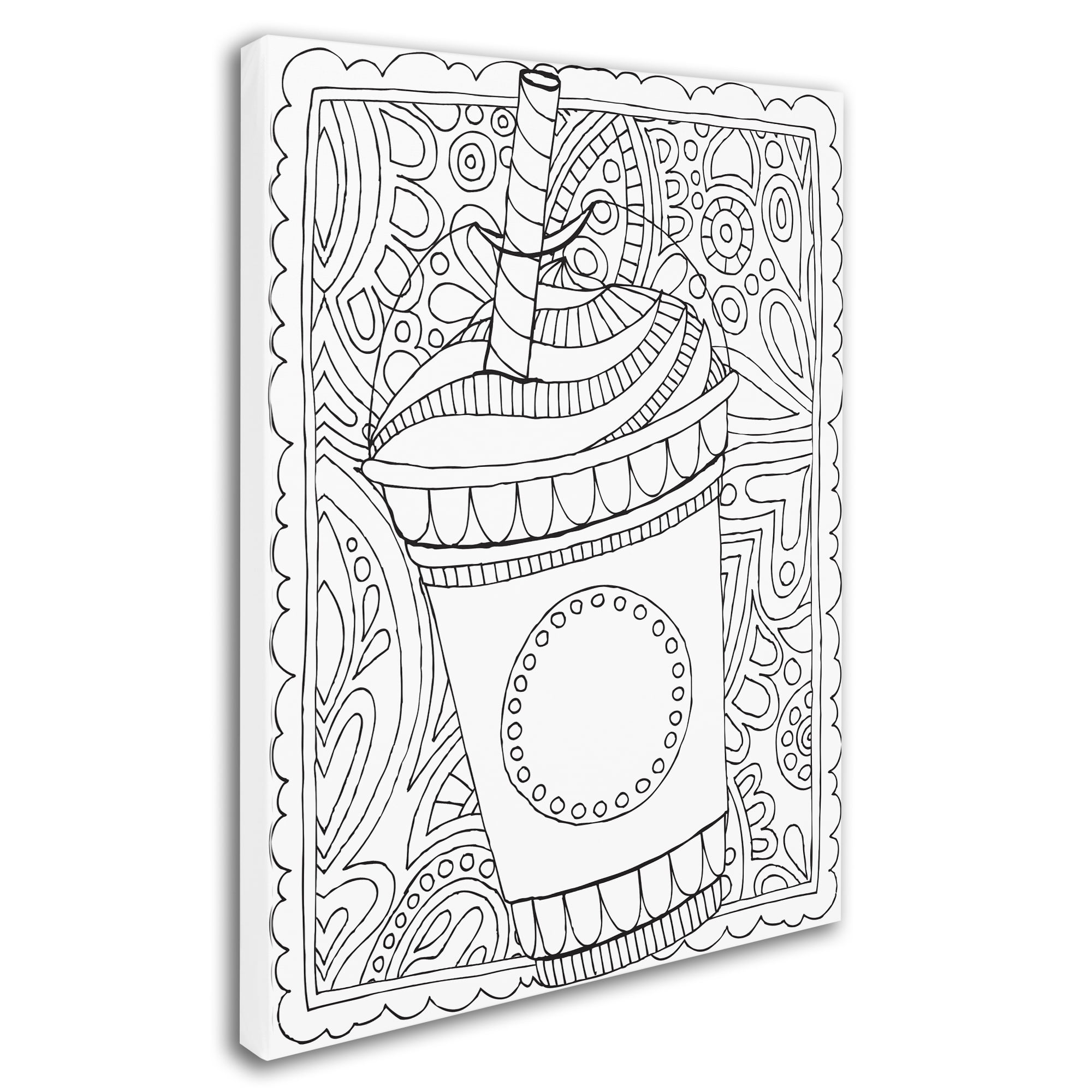 Trademark Fine Art "Frappuccino" Canvas Art by Hello Angel