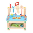 thumbnail image 4 of FLAMEEN Wooden Workbench Toy, Exercise Ability Building Block Toy For Indoor Paly, 4 of 8