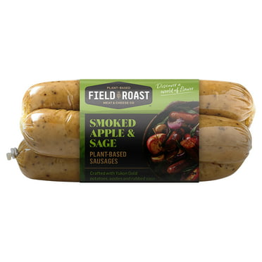 Field Roast Refrigerated Smoked Apple & Sage Plant-Based Sausages, 13 oz