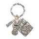 thumbnail image 2 of Desmontable Pu Cuero Llavero Tarjetero Círculo Pulsera Pulsera Llavero Para Novia Madre Amiga Guardurnaity AP006160-07, 2 of 6