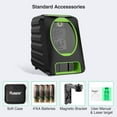 thumbnail image 2 of Huepar Box-1G Laser Level Self-Leveling, 150ft Outdoor Green Cross Line with Pulse Mode, 150&Acirc;&deg; Vertical Lines, Magnetic Base & Battery Included &acirc;&, 2 of 9