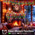 thumbnail image 3 of XURISEN Icicle Christmas Lights Outdoor 1280 LED 132ft 240 Drops with 8 Modes Fairy Lights,Plug in Waterproof Timer Memory Function for Christmas Holiday Wedding Party Decorations(Multicolor), 3 of 8