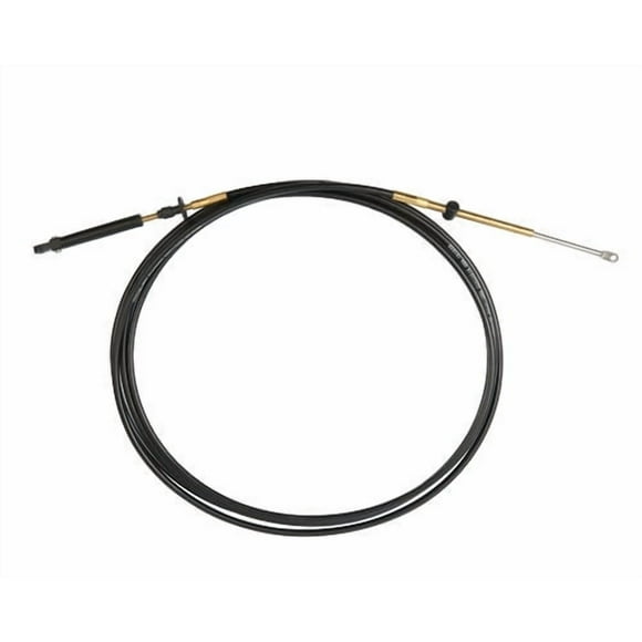 SeaStar Boat Control Unit Cable CCX20508 Xtreme; For 1979 To Present BRP/OMC/Johnson/Evinrude/Gale With BRP/OMC Controls; 8 Foot Length; Black; Stainless Steel; With 2 Eyelet