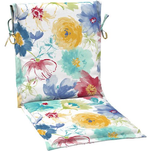 Mainstays Outdoor Patio Sling Chair Cushion, Multiple Patterns