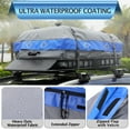 thumbnail image 3 of Yiwa Car Rooftop Cargo Carrier Bag, 21 Cubic Feet 100% Watertight Heavy Duty Car Roof Bag with 8 Door Hooks, Storage Bag, 3 of 6