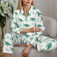 thumbnail image 6 of Sikiie Turtle Women's Long-Sleeve Shirt and Full-Length Bottom Pajama Set (s-xxl)-Large, 6 of 7