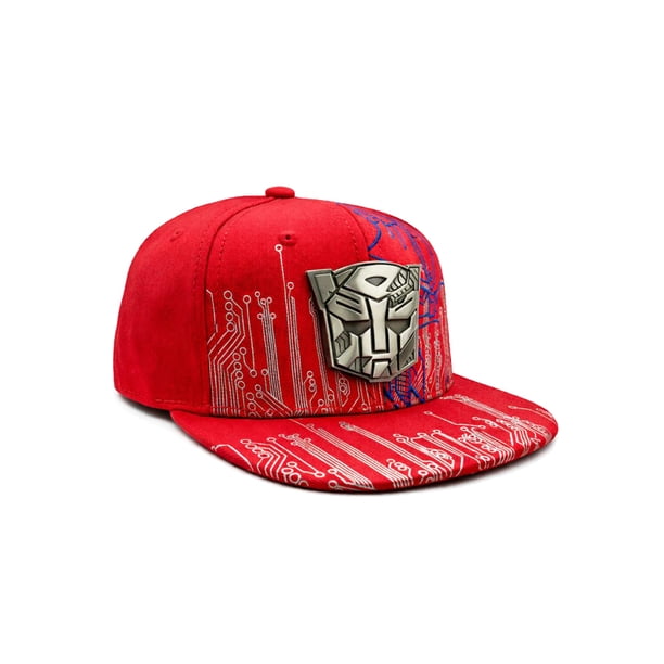 Transformers Gorra Autobot Iron Placa Snapback Hombre Ajustable Visera Plana