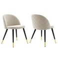 thumbnail image 2 of Modway Cordial Dining Chairs - Set of 2 in Beige, 2 of 9