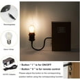 thumbnail image 7 of Kiven Cordless Bookshelf Lamp, Rechargeable Bookcase Lighting with Iron Lampshade, Farmhouse Decorative Bookend, Cordless Table Lamp for Bedside Bookshelf Cabinet Home Decor DZ0484, 7 of 7