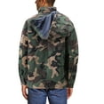 thumbnail image 3 of Men's Heavyweight Army Hunting Camo Removable Hood Quilted Insulated Jacket (Woodland Camo, 2XL), 3 of 6