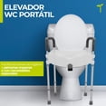 thumbnail image 2 of Elevador para Inodoro Gris con Pasamanos Desmontables, Seguro Frontal y Diseño Ergonómico, 2 of 6