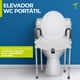 thumbnail image 2 of Elevador para Inodoro Gris con Pasamanos Desmontables, Seguro Frontal y Diseño Ergonómico, 2 of 6