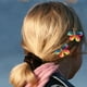 thumbnail image 3 of 2 pinzas para el pelo con forma de mariposa, pasadores portátiles para el pelo liso. Satén Rojo Azul, 3 of 9