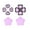 Purple black, variant on Silicone Thumb Grip Caps Joystick Cover Ergonomic Design Nonslip Texture or NSW2