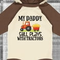 thumbnail image 4 of Inktastic Farming Daddy Plays with Tractors Boys or Girls Long Sleeve Baby Bodysuit, 4 of 5