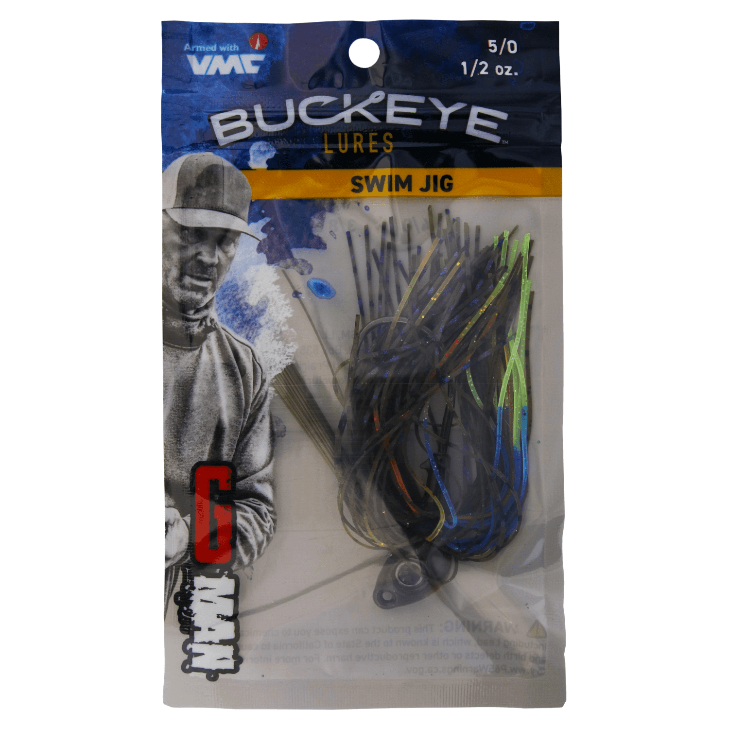 (2 pack) Buckeye Lures G-Man Swim Jig 1/2 oz. – Bluegill