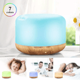 thumbnail image 4 of Difusor De Aromaterapia Humidificador Blanco Luz Led  C/ 6 Aceite Esenciales, 4 of 4