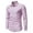 Pink, variant on Mens Shirts Button Down Dressy Casual Long Sleeve Business Blouse Office Workwear Trendy Print Slim Fit