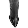 thumbnail image 4 of Journee Signature Womens Genuine Leather Laila Wide Calf Almond Toe Inside Zip Knee High Boots, 4 of 8
