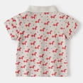 thumbnail image 6 of KPOPLK Toddler Boys Shorts Sleeve Polo Shirts Animal Print School Uniform Tops Boy's Summer Clothes 12 Months - 7Years Size 2-3 Years, 6 of 8