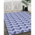 thumbnail image 2 of Ahgly Company Indoor Round Patterned Slate Blue Area Rugs, 8' Round, 2 of 6